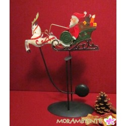 Pendelfigur "Weihnachtsmann mit Schlitten