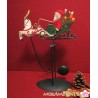 Pendelfigur "Weihnachtsmann mit Schlitten