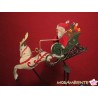 Pendelfigur "Weihnachtsmann mit Schlitten