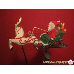 Pendelfigur "Weihnachtsmann mit Schlitten