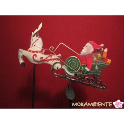 Pendelfigur "Weihnachtsmann mit Schlitten