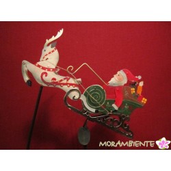 Pendelfigur "Weihnachtsmann mit Schlitten