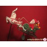 Pendelfigur "Weihnachtsmann mit Schlitten