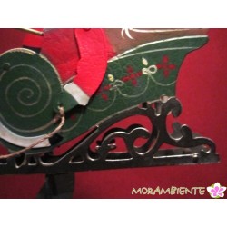 Pendelfigur "Weihnachtsmann mit Schlitten
