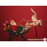 Pendelfigur "Weihnachtsmann mit Schlitten