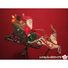 Pendelfigur "Weihnachtsmann mit Schlitten
