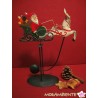 Pendelfigur "Weihnachtsmann mit Schlitten