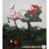 Pendelfigur "Weihnachtsmann mit Schlitten