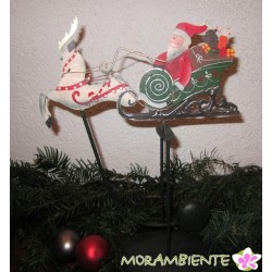 Pendelfigur "Weihnachtsmann mit Schlitten