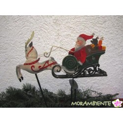 Pendelfigur "Weihnachtsmann mit Schlitten