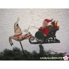 Pendelfigur "Weihnachtsmann mit Schlitten
