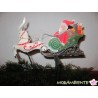 Pendelfigur "Weihnachtsmann mit Schlitten