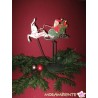 Pendelfigur "Weihnachtsmann mit Schlitten