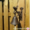 Glocke  mit Vogel aus Gusseisen