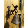 Glocke  mit Vogel aus Gusseisen