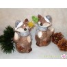 Keramik-Fuchs  mit Schal und Mütze
