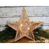 Holzstern mit LED-Beleuchtung