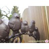 Glocke  mit Vogelgruppe aus Gusseisen