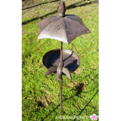 Gartenstecker Vogeltränke "Schirm"