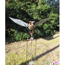 Gartenstecker "fliegende Eule"