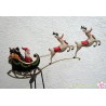 Pendelfigur "Weihnachtsmann im fliegenden Schlitten"