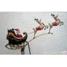Pendelfigur "Weihnachtsmann im fliegenden Schlitten"