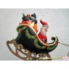 Pendelfigur "Weihnachtsmann im fliegenden Schlitten"