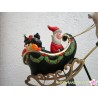 Pendelfigur "Weihnachtsmann im fliegenden Schlitten"