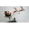 Pendelfigur "Weihnachtsmann im fliegenden Schlitten"