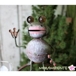 Gartenstecker "Frosch" mit Regenmesser