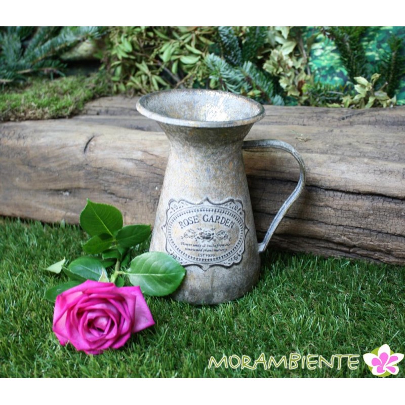 Metallkrug "Rose Garden" aus Metall in gold-antik