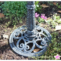 große Vogeltränke "Muschel mit Tauben" aus Gusseisen