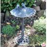 große Vogeltränke "Muschel mit Tauben" aus Gusseisen