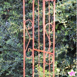 Rosenbogen  "Amrum"  aus massivem Metall 180 cm