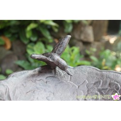 kleine Vogeltränke  "Blütenranken" auf Fuß