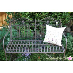 Gartenbank "Palermo" aus Metall in dunkelbraun