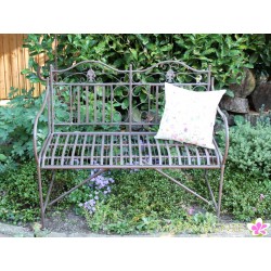 Gartenbank "Palermo" aus Metall in dunkelbraun