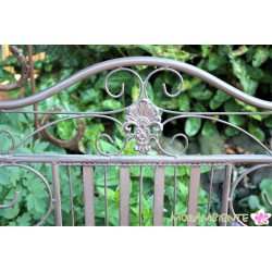 Gartenbank "Palermo" aus Metall in dunkelbraun