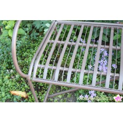 Gartenbank "Palermo" aus Metall in dunkelbraun