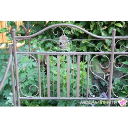 Gartenbank "Palermo" aus Metall in dunkelbraun