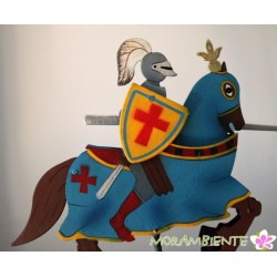 Pendelfigur aus Metall "Ritter auf Pferd"