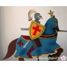 Pendelfigur aus Metall "Ritter auf Pferd"