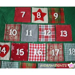 Adventskalender Tannenbaum aus Stoff