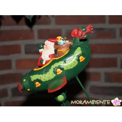 Pendelfigur "Weihnachtsmann im Flugzeug"