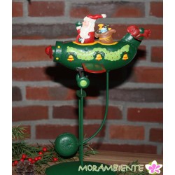 Pendelfigur "Weihnachtsmann im Flugzeug"