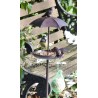 Gartenstecker Vogeltränke/Futterplatz "Schirm"