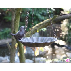 Kleine, hängende V7ogeltränke aus Gusseisen