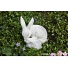 wetterfeste Figur "Hase mit Kind"