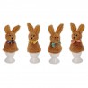 4er Set Eierwärmer aus Plüsch "Hase" oder "Hund"