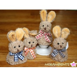 4er Set Eierwärmer aus Plüsch "Hase" oder "Hund"